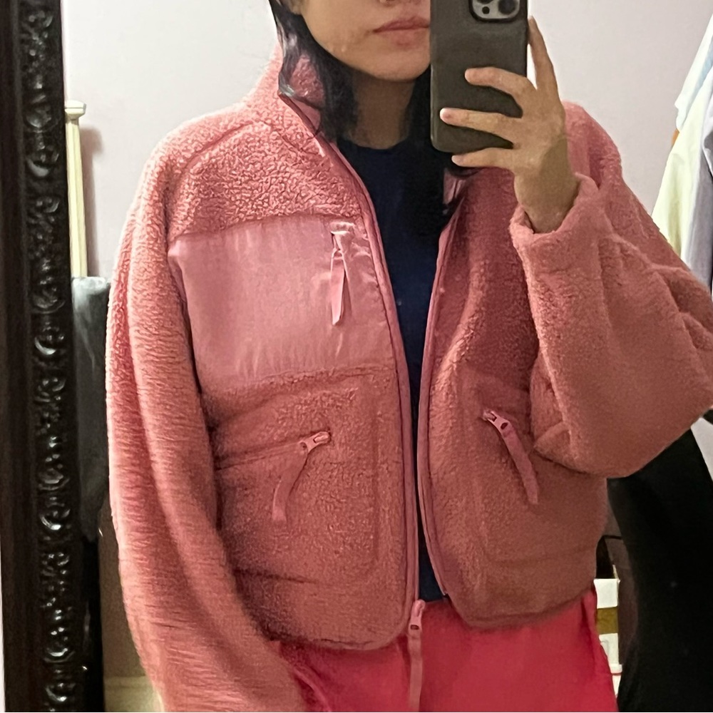 BDG Pink Cropped Fleece